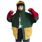 Patchwork Vintage Paneled Color Corduroy Jackets